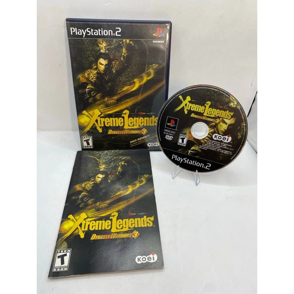 Xtreme Legends Dynasty Warriors 3 (PlayStation 2, 2003) PS2 CIB w reg card